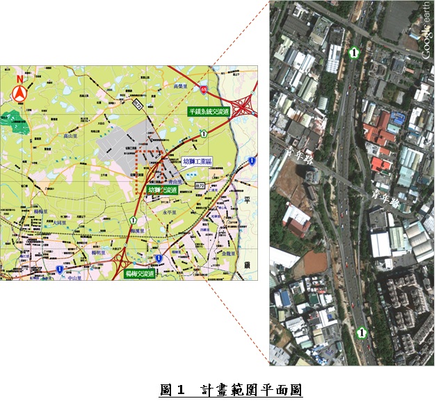 幼獅交流道計畫範圍平面圖