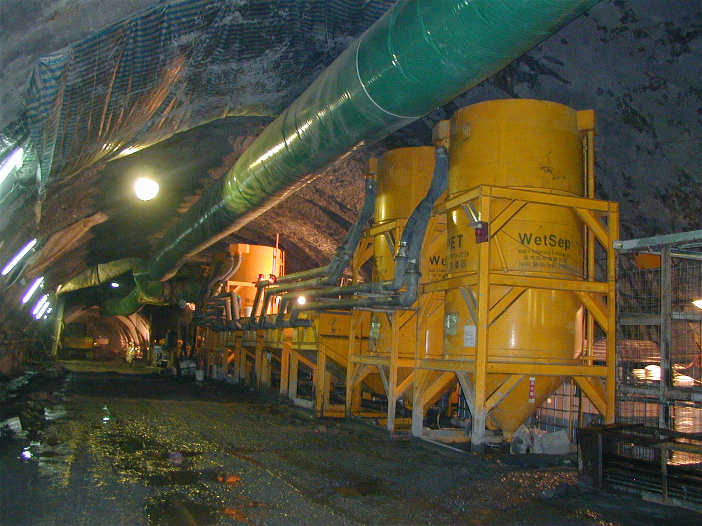 雪山隧道-二號豎井井底水處理設備