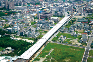 臺中生活圈4號線第C705標東山路至景中巷段橋梁施工