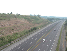 國道3號邊坡路段
