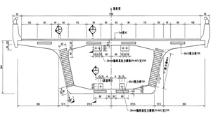 圖1 制式跨徑橋預力箱形梁標準斷面
