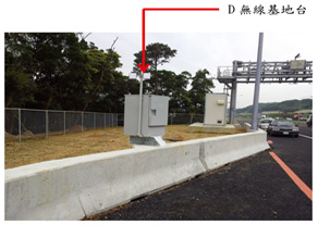 照片三:避車彎無線接收基地台