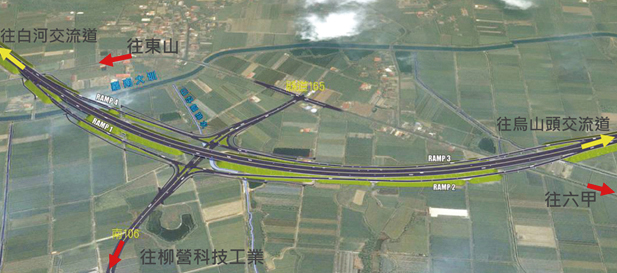 交流道完成示意圖
