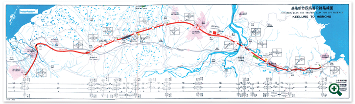 北部高速公路路線圖