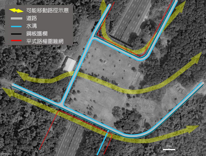 水溝上方加蓋跨橋