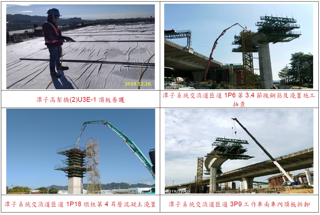 國道4號豐原潭子段C715標工程施工狀況