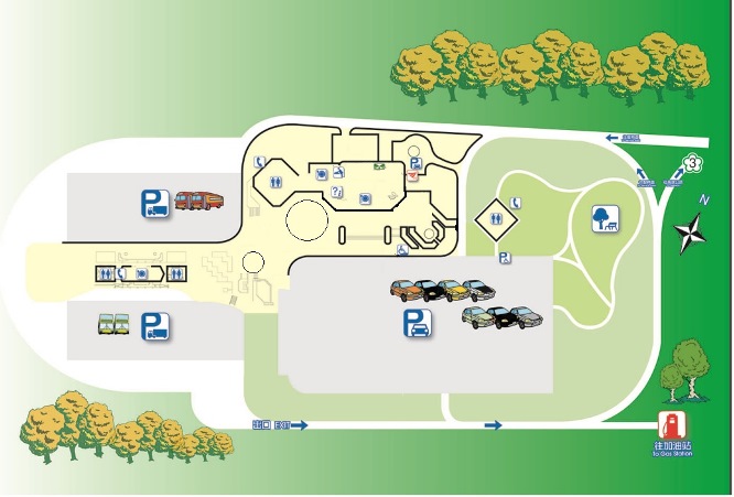 北區養護工程分局國道服務區 關西服務區 全區導覽 停車資訊 關西服務區停車資訊