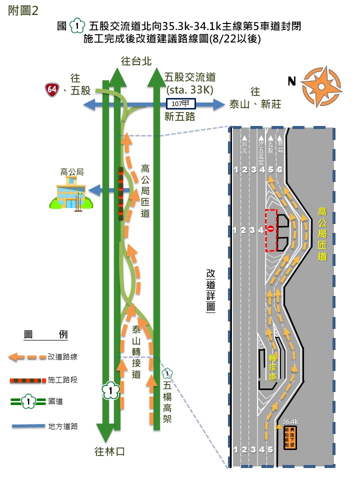國1五股向主線第五車道封閉改道圖C02.JPG