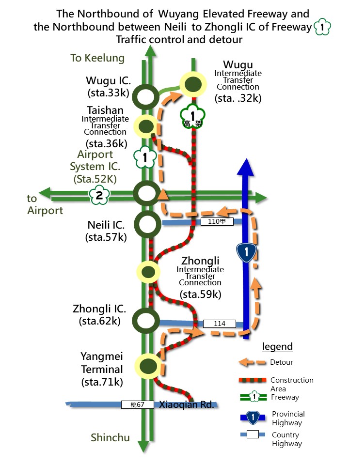 Detour – traffic control and detour map is below