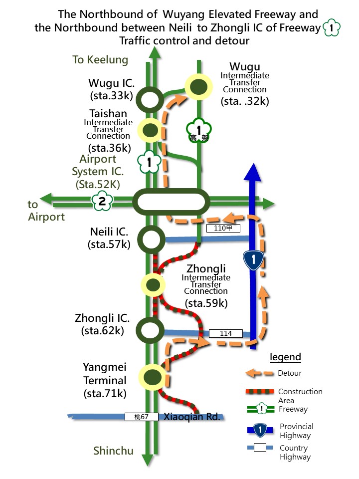 Detour – traffic control and detour map is below