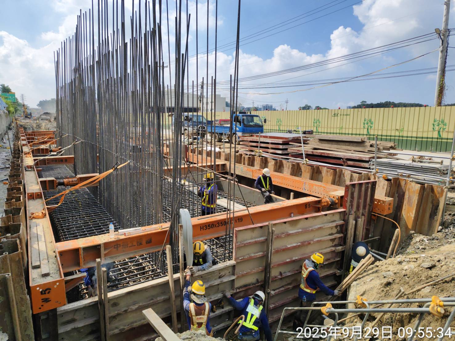 南下線S068基礎組模作業