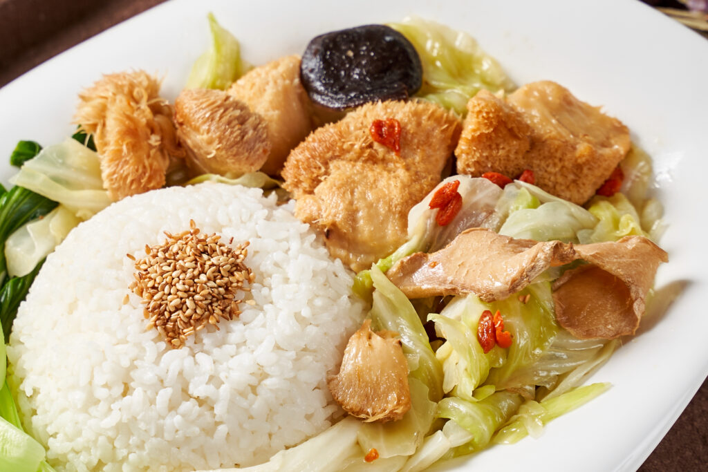 麻油猴頭菇飯