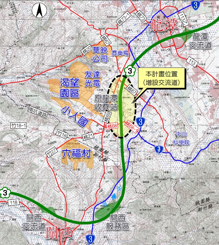 /國道3號增設高原交流道示意圖
