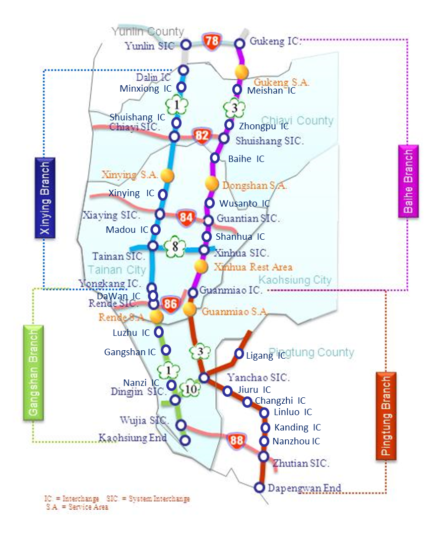 Schematic map